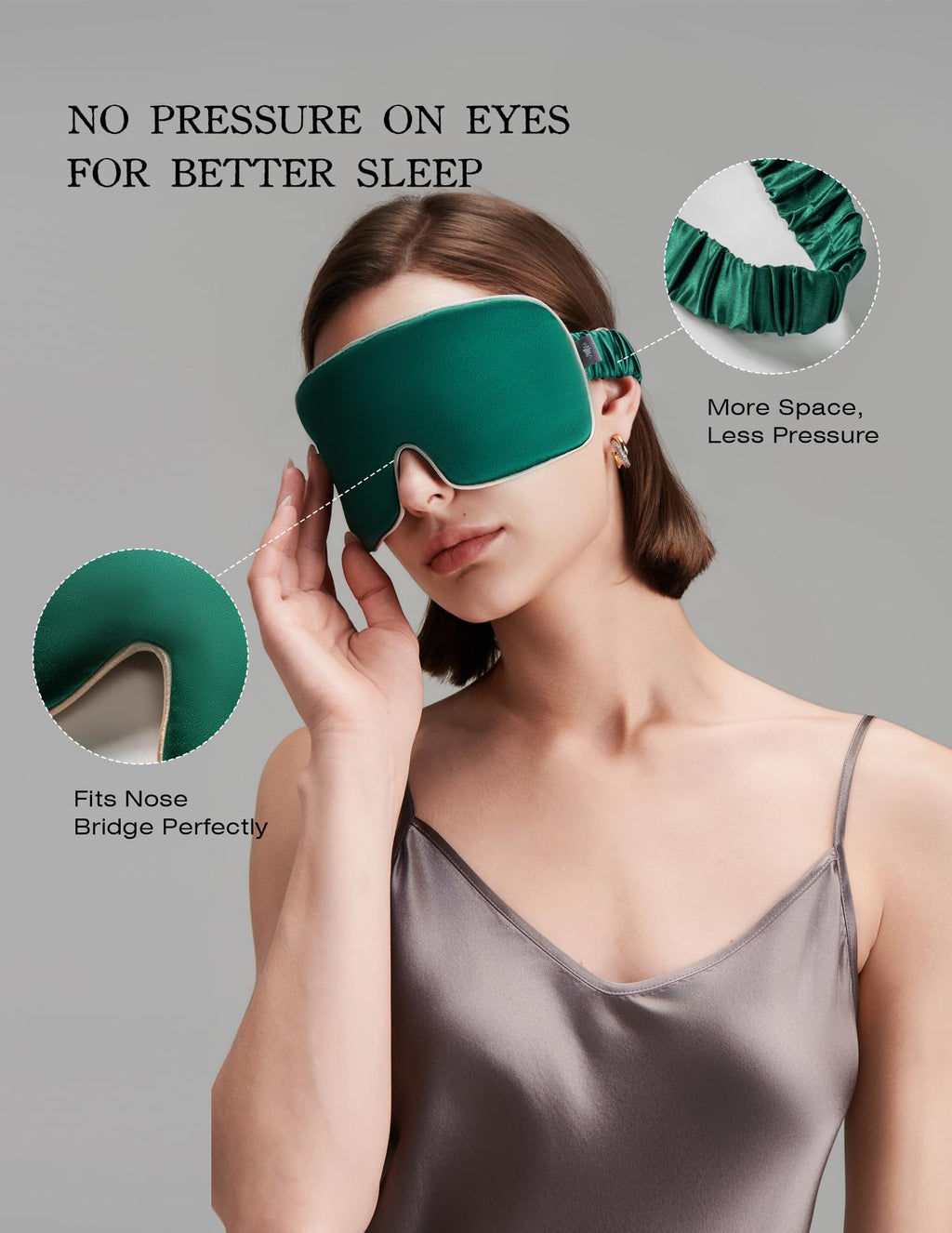 Luxurious 100% Mulberry Silk Sleep Eye Mask Double-sided Color