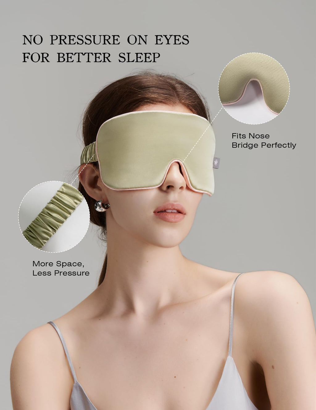 Luxurious 100% Mulberry Silk Sleep Eye Mask Double-sided Color