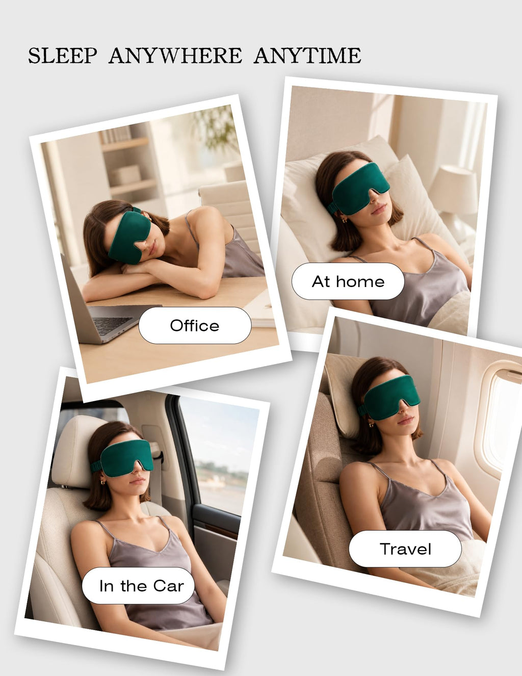 Luxurious 100% Mulberry Silk Sleep Eye Mask Double-sided Color