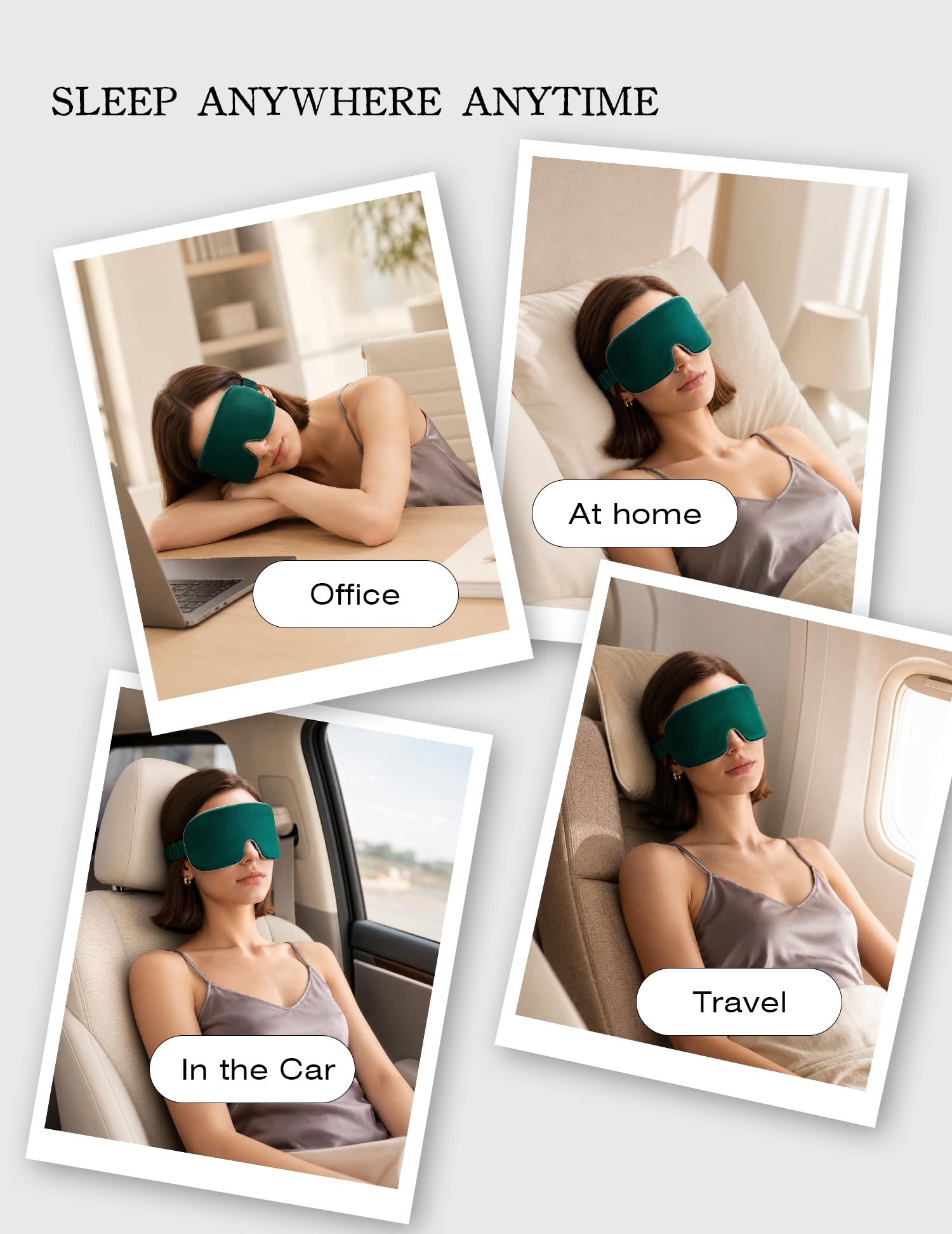 Luxurious 100% Mulberry Silk Sleep Eye Mask Double-sided Color