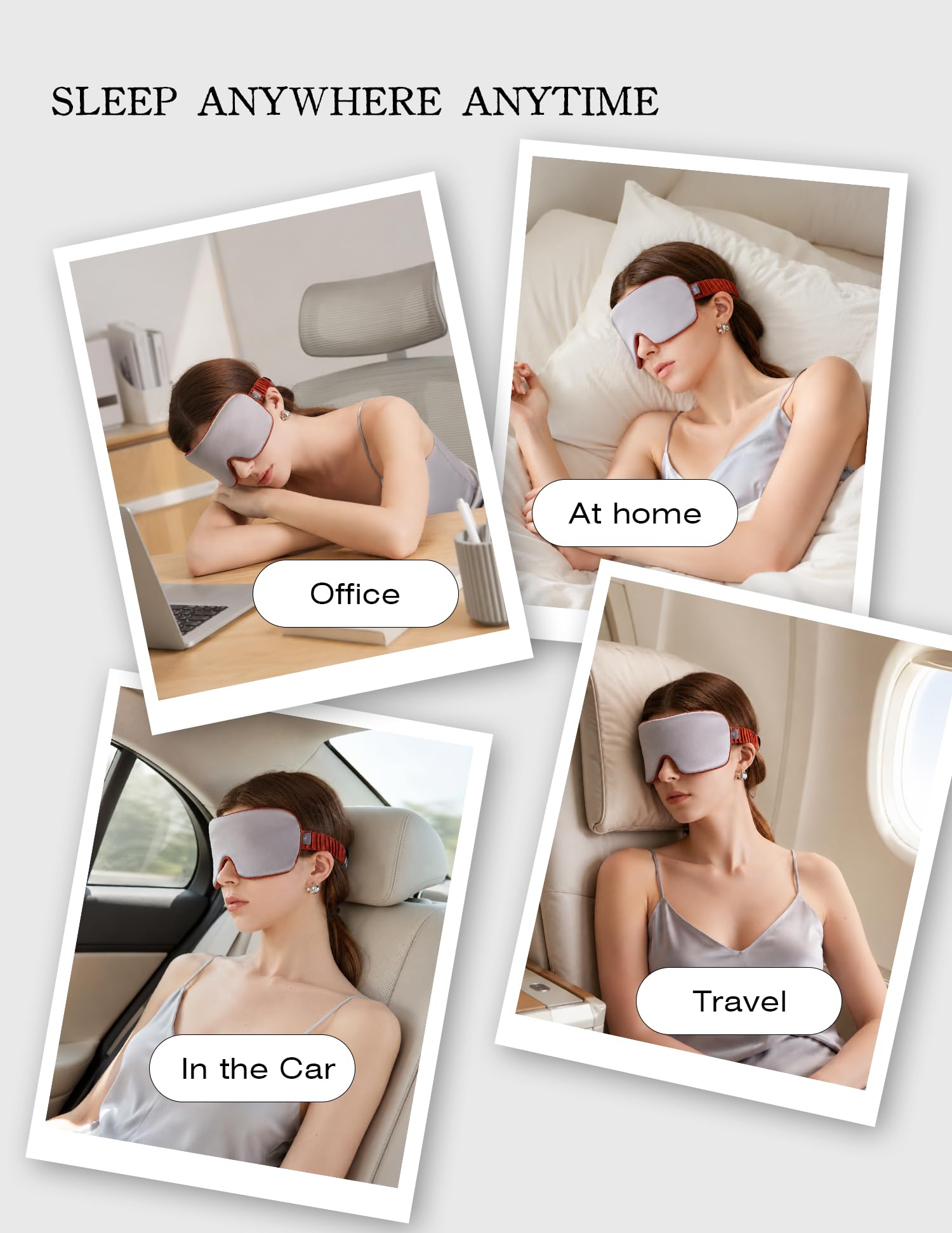 Luxurious 100% Mulberry Silk Sleep Eye Mask Double-sided Color