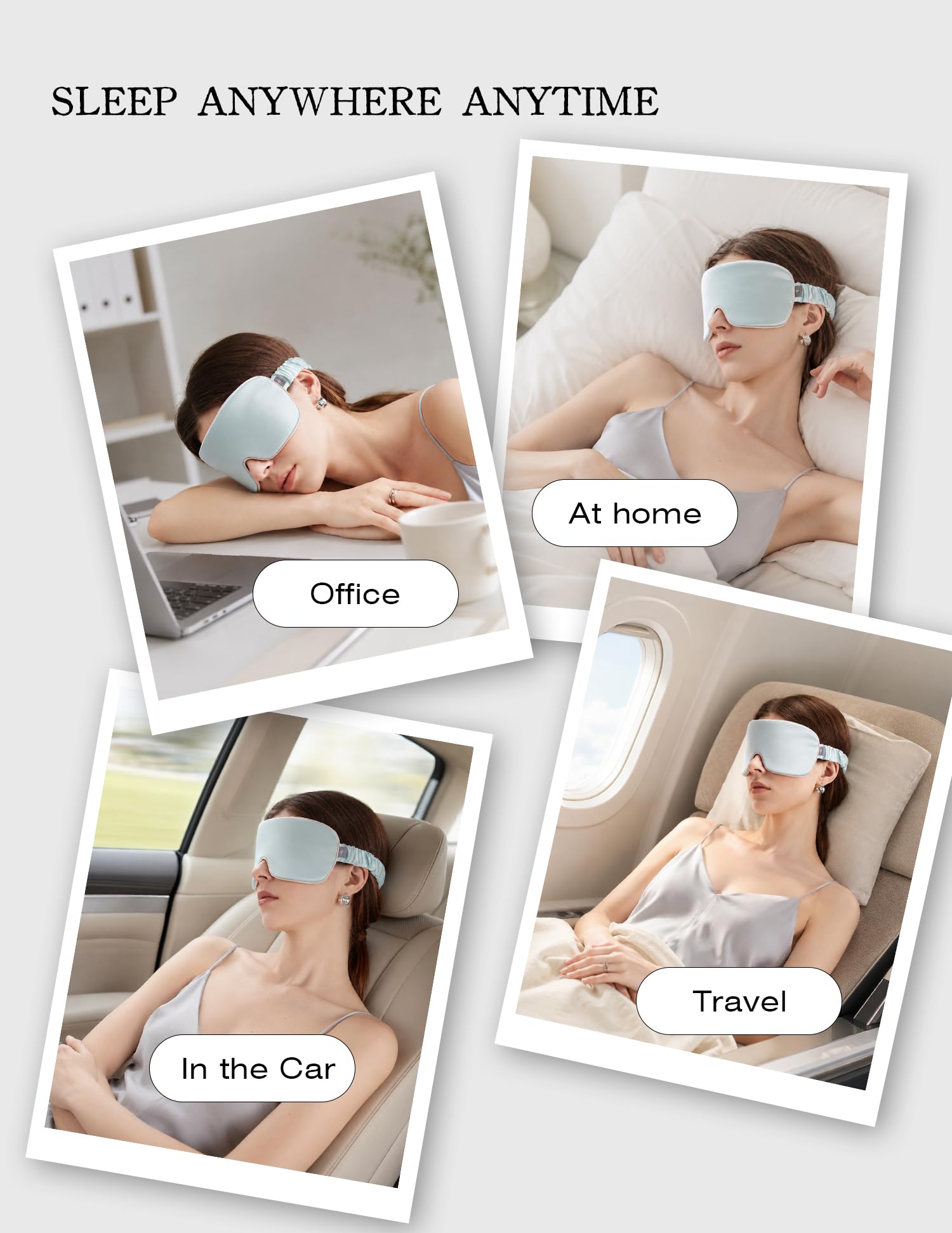 Luxurious 100% Mulberry Silk Sleep Eye Mask Double-sided Color