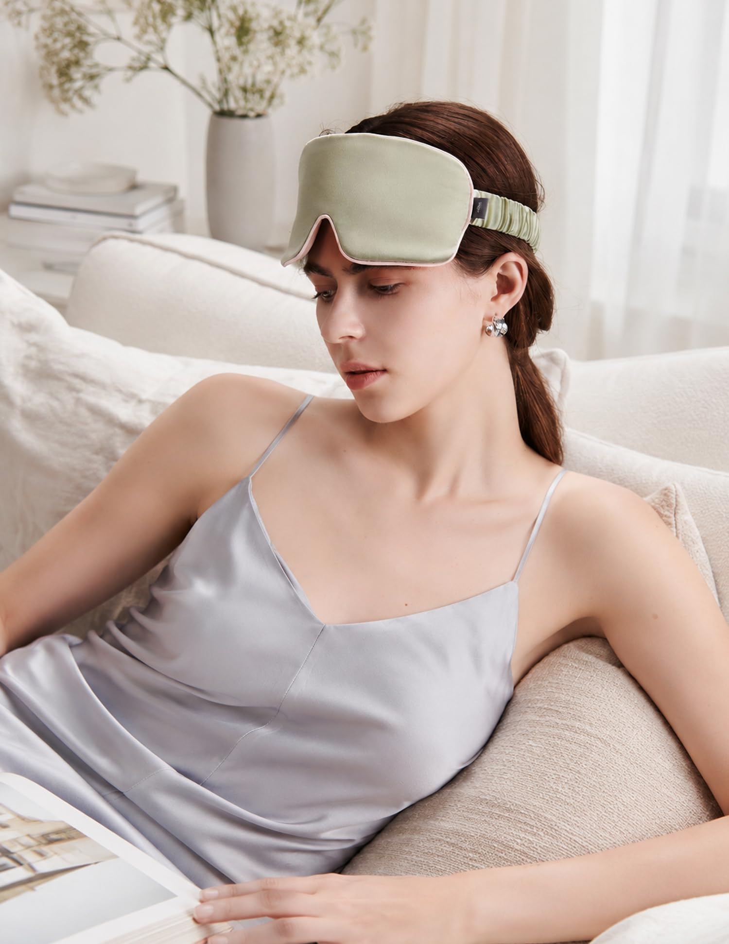 Luxurious 100% Mulberry Silk Sleep Eye Mask Double-sided Color