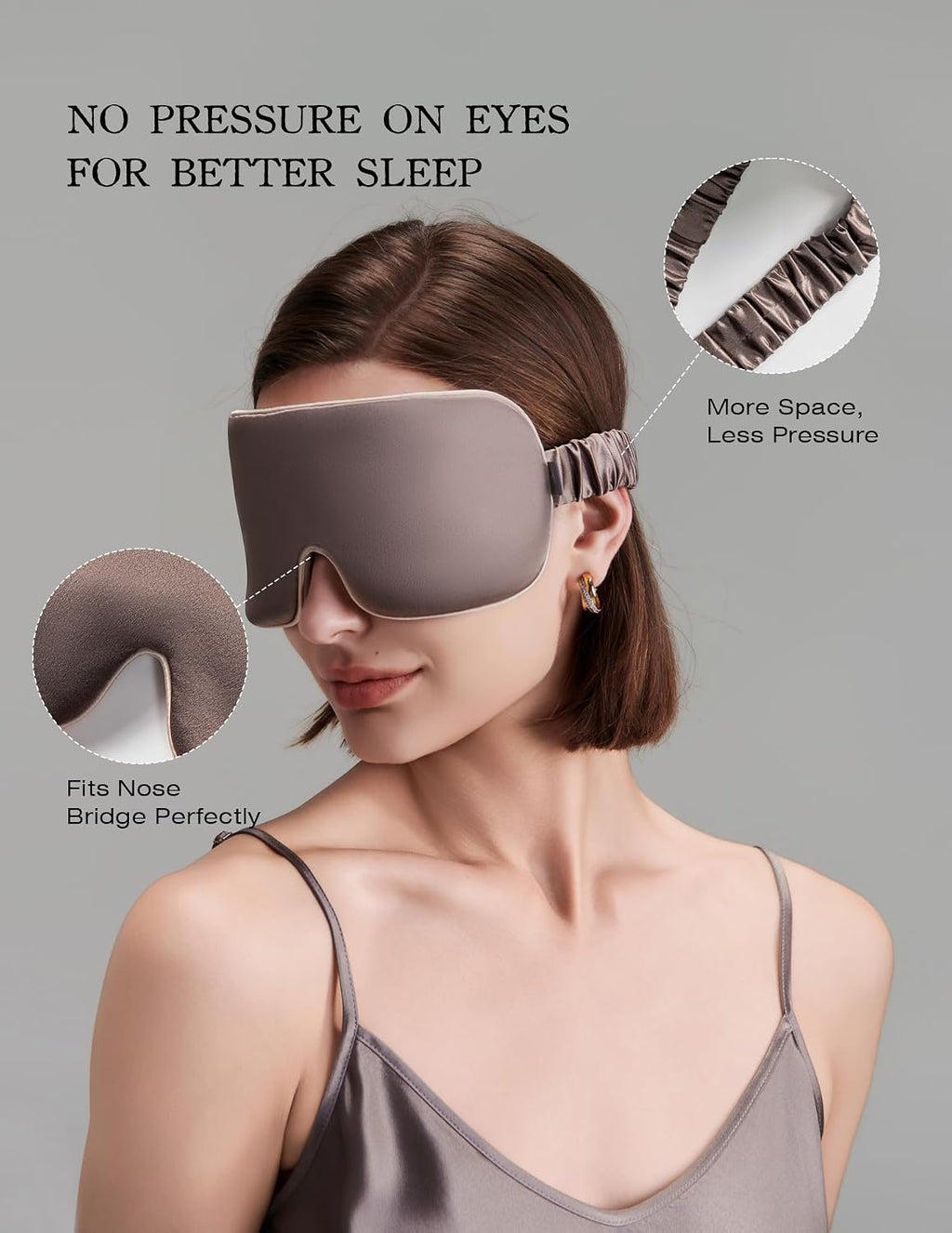 Luxurious 100% Mulberry Silk Sleep Eye Mask Double-sided Color