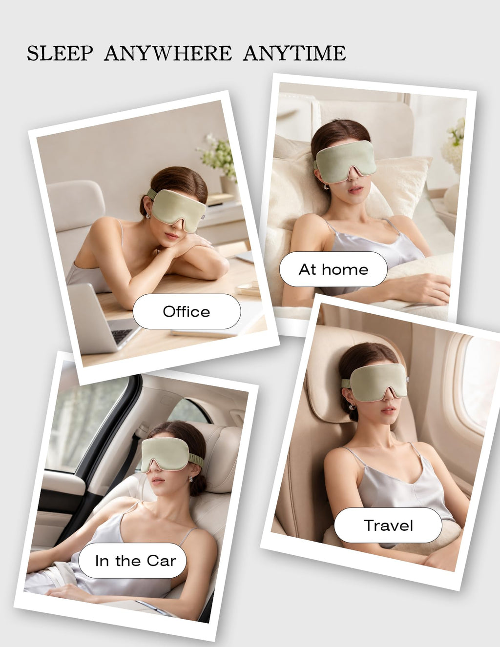 Luxurious 100% Mulberry Silk Sleep Eye Mask Double-sided Color