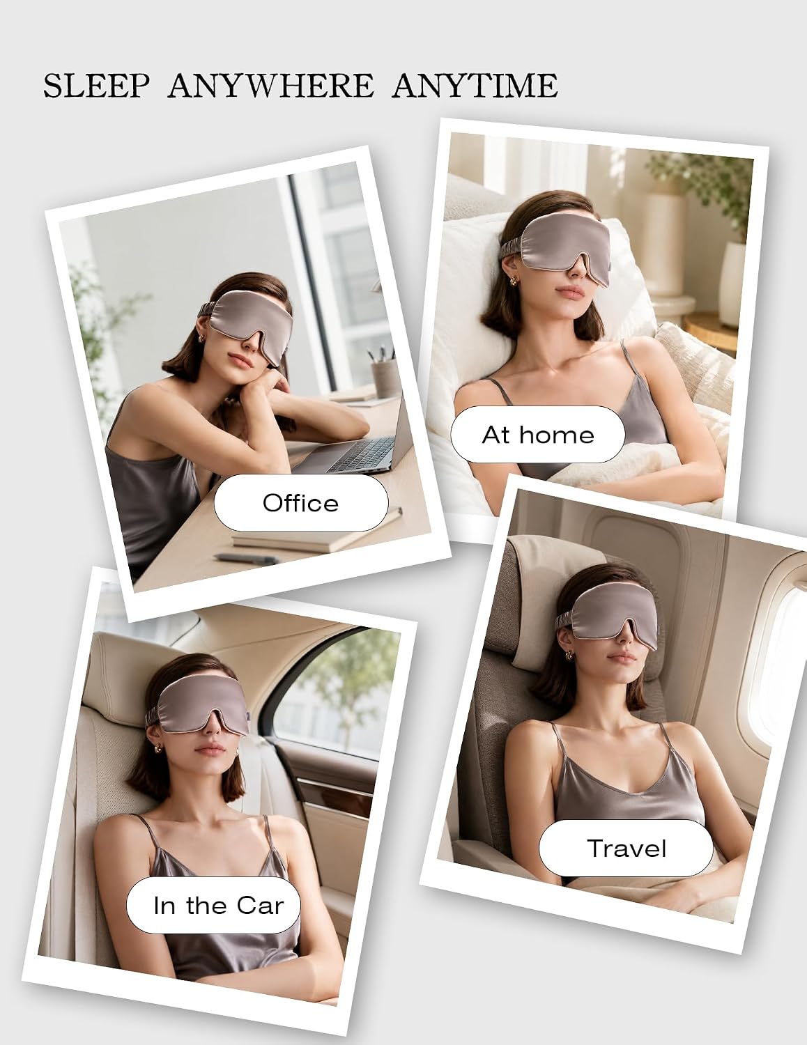Luxurious 100% Mulberry Silk Sleep Eye Mask Double-sided Color