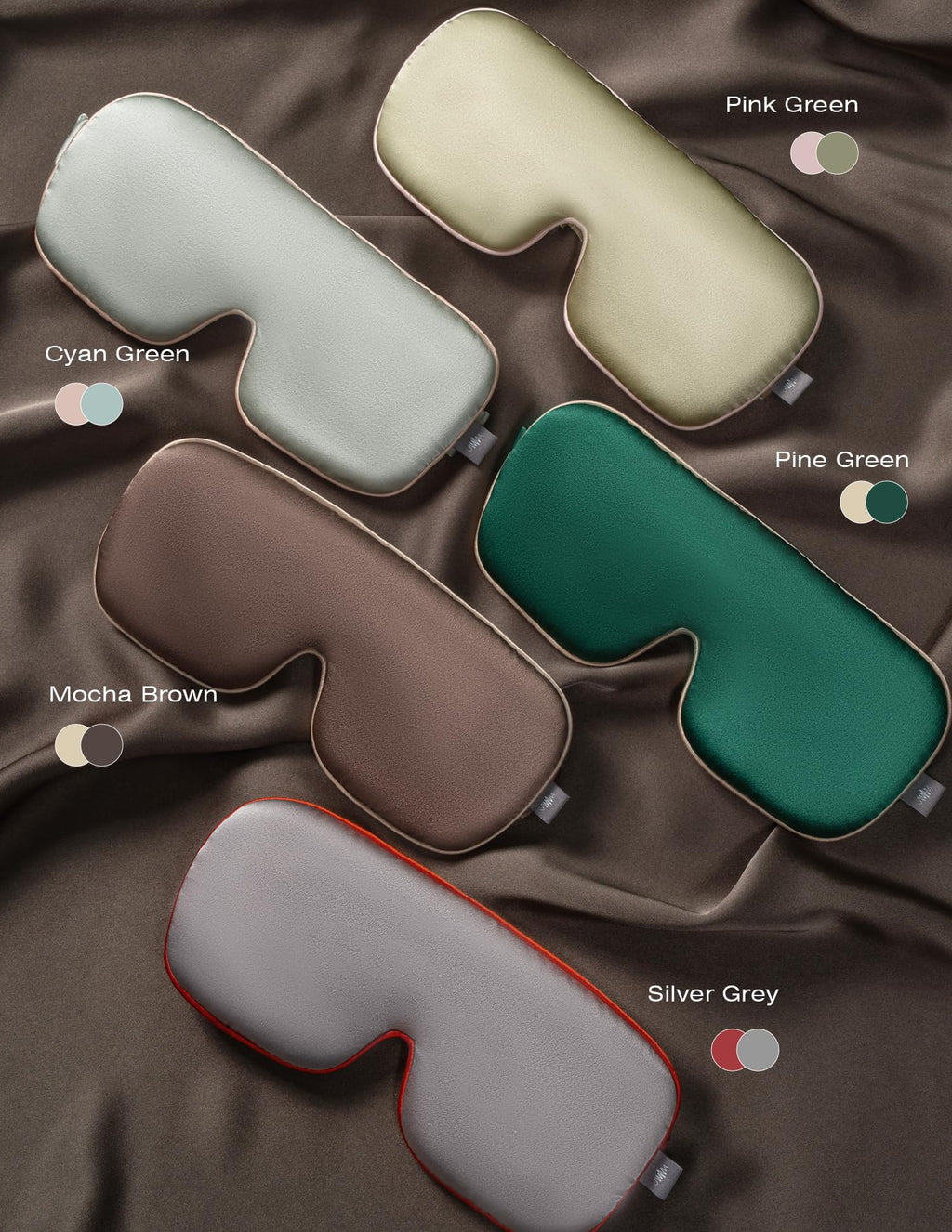 Luxurious 100% Mulberry Silk Sleep Eye Mask Double-sided Color